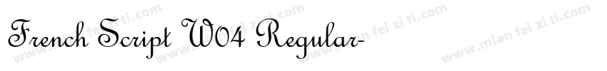 French Script W04 Regular字体转换